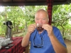 John enjoying the Luwak coffee