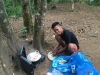 Abul cooking lunch