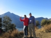 John and Abul at the crater rim!!