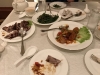 Peking duck, sweet and sour prawns, aspargus and mushrooms at the Jade Restaurant