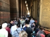 Lots of people to see the large reclining Buddha