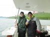 Andy and John getting ready to fish for salmon