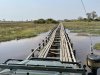 The bridge we took to get from the airstrip to our island where Jacana Camp is located