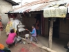 Typical Tharu house with a playful 5 year old!