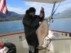 Hey John-boy hooked a 22-lb halibut as he was fishing for fresh fish for the crab and prawn pots....ok, got enough for now:))))