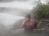 There was steam coming from the hot springs but I think the camera was fogged over as well!!!