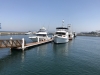 Mystic tied alongside the Maranoa marina dock