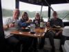 BBQ ribs in Kelp Bay; dinner on the flybridge