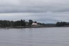 Impressive Ivory Island Lighthouse in Seaforth Channel on our way to Shearwater