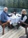 John and Kathy having dinner at Dent Lodge!