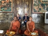 John and Kathy with the monks