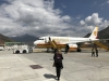 Bhutan Air leaving Paro