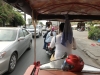On our motorized tuk tuk to the Royal Palace