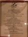 Menu for our dinner at Xu restaurant.....owned by Luke Nguyen, a well known Vietnamese Chef