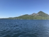 View from our anchorage in Seaflower Cove in Lazy Bay