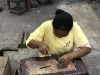 Carving copper