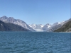 Passing view of Carroll glacier up Queen Inlet
