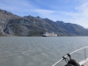 Yep, a big cruise ship s coming.....well, we did have the glacier all to yourself for over an hour