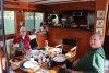 Roseanne, Kathy and Mark enjoying a New Orleans style prawn boil feast!!