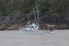 Dan and Marsha, commercial salmon trollers on fv Solstice, working in Whale Bay