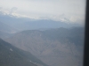 Views of Himalayas from plane as landing in Paro Bhutan