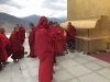 Monks entering to worship