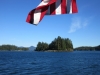 Great pic with flag and small island
