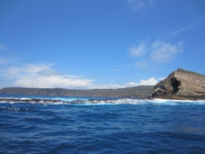 Isla Tortuga, inside the caldera, during our surface interval 