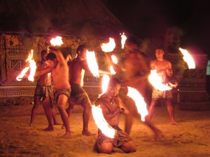 Fire Dancing at Robinson Crusoe Resort 