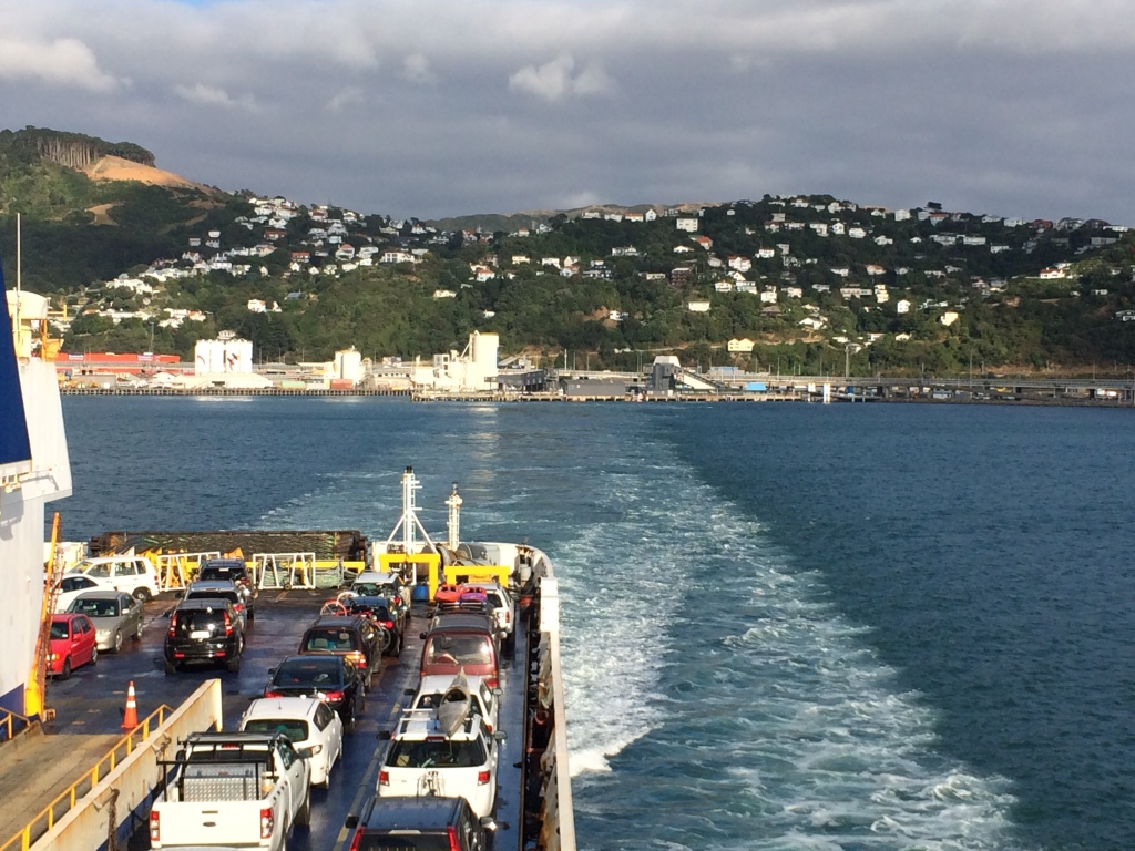 Leaving the Wellington Ferry Dock