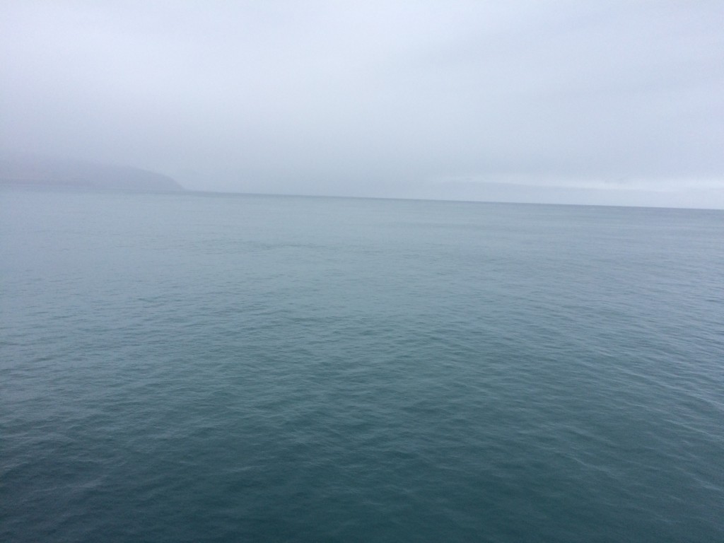 Cook Strait - rainy but calm