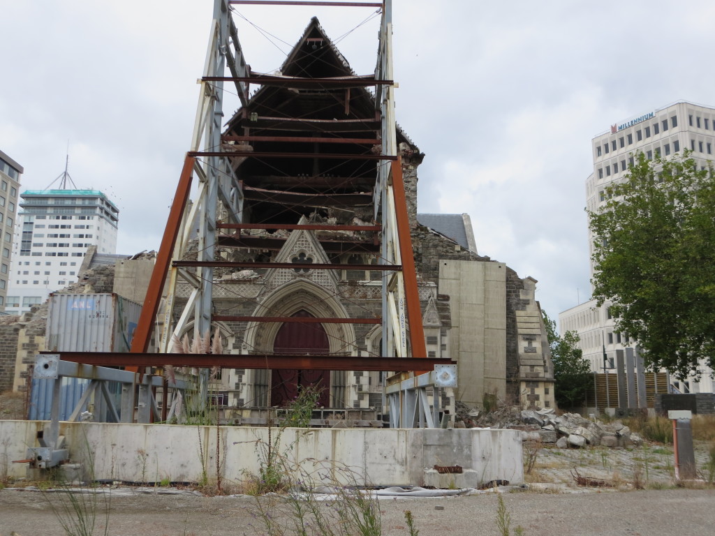 Christchurch Cathedral damaged in the 2011 earthquake still waiting for resolution - to rebuild or demolish??