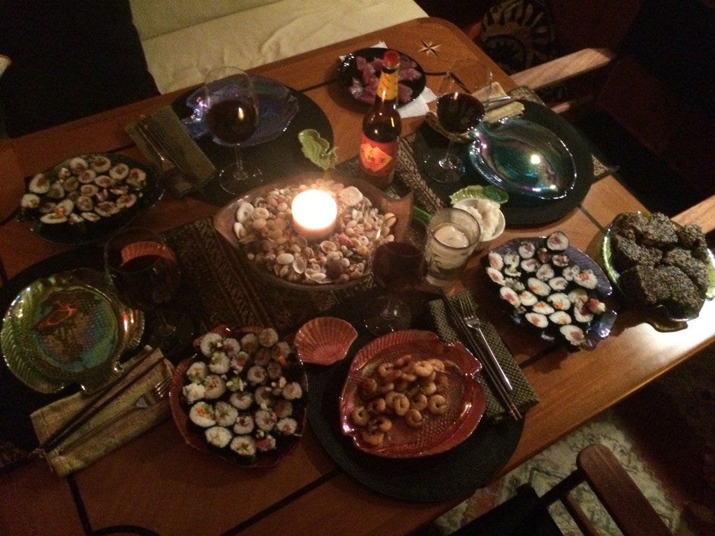 Sushi night on Mystic