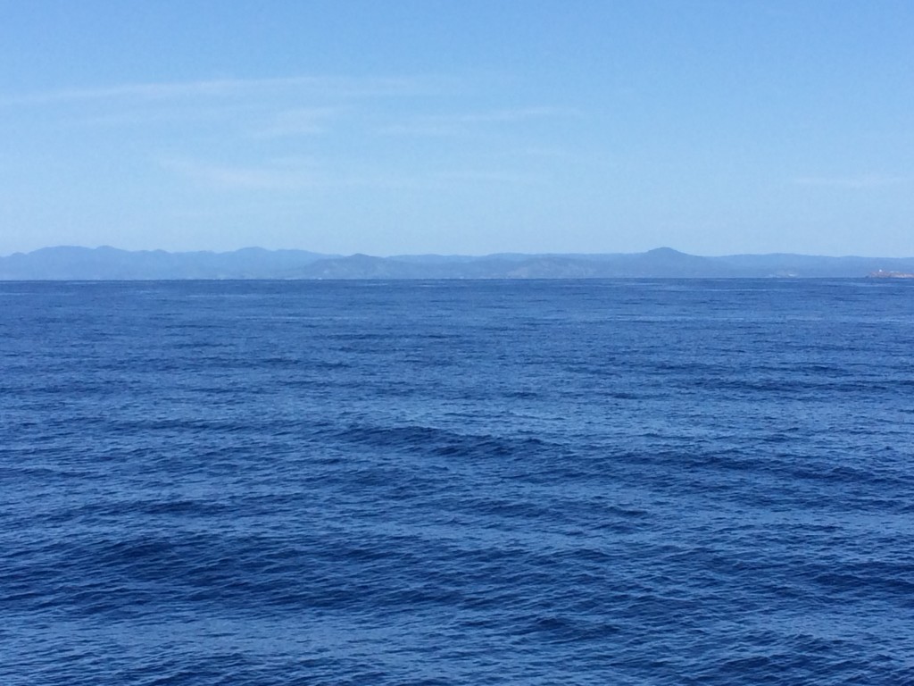 We are about 15nm offshore looking towards Coffs Harbor