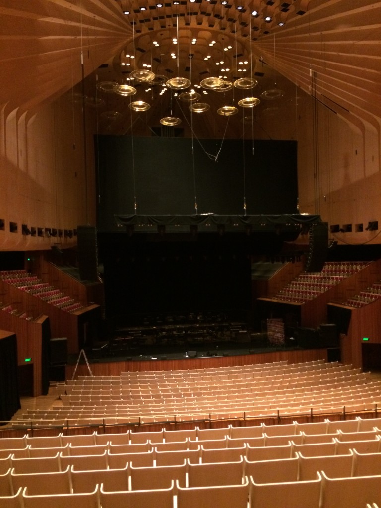 The concert hall we were in.....we took a tour of the Opera House before the concert