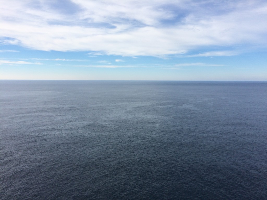 Look at the calm Tasman Sea