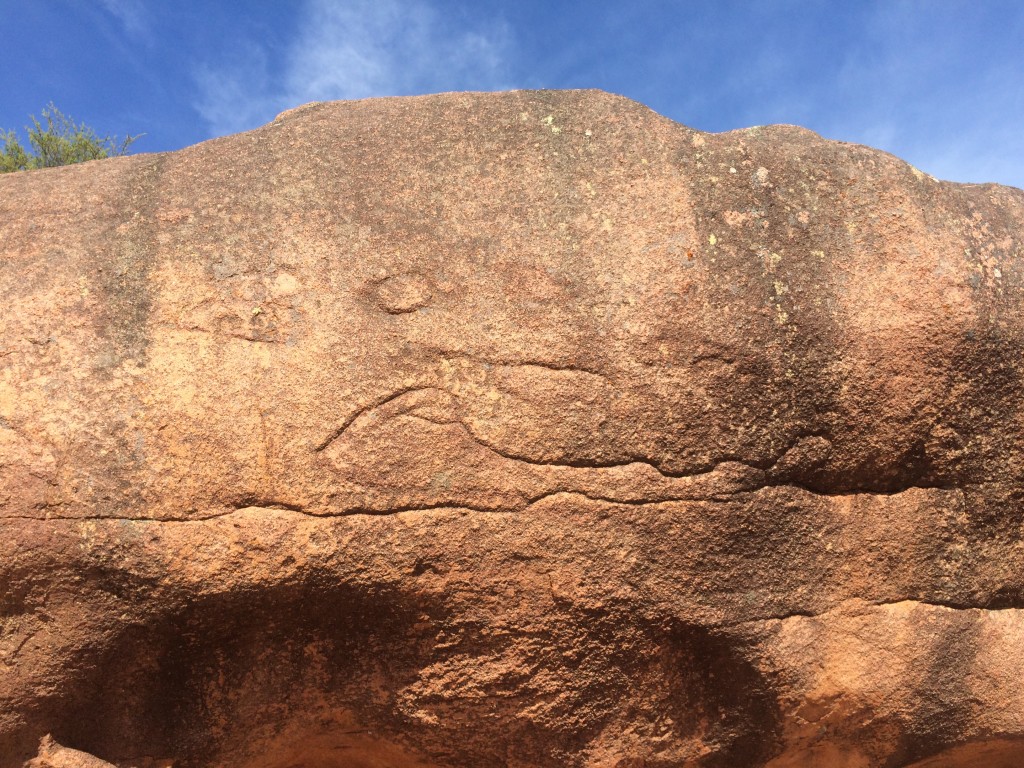 They think some Aboriginal carvings...yep, I go with that!!