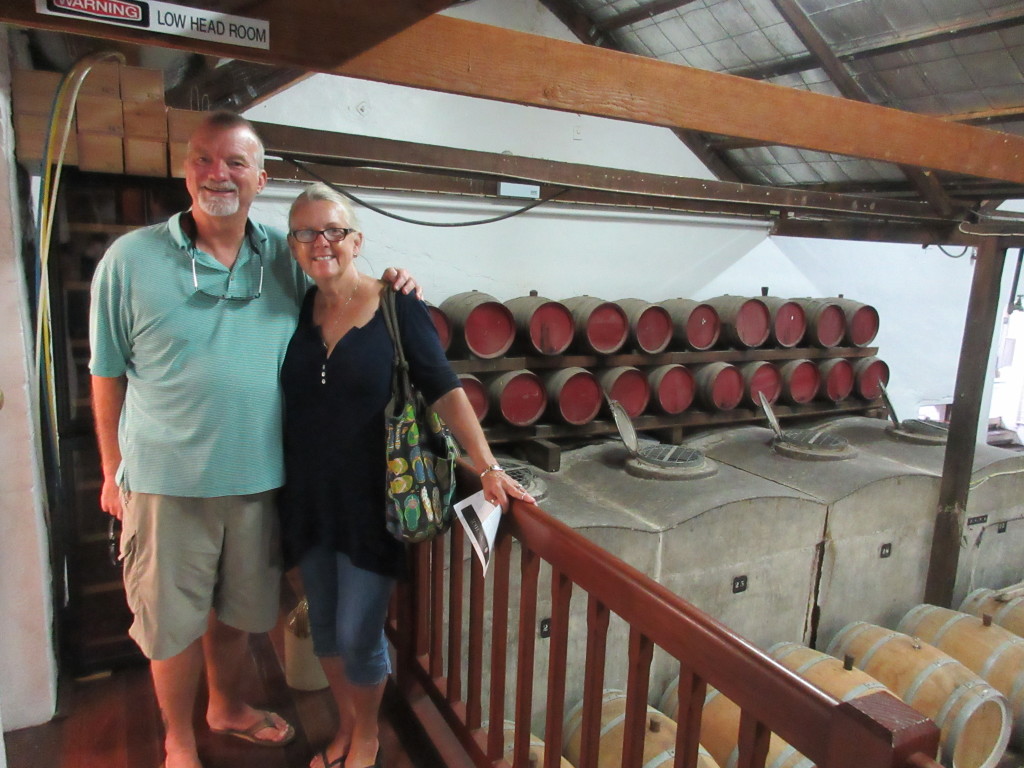 Happy couple at Henchske Winery in Barossa Valley