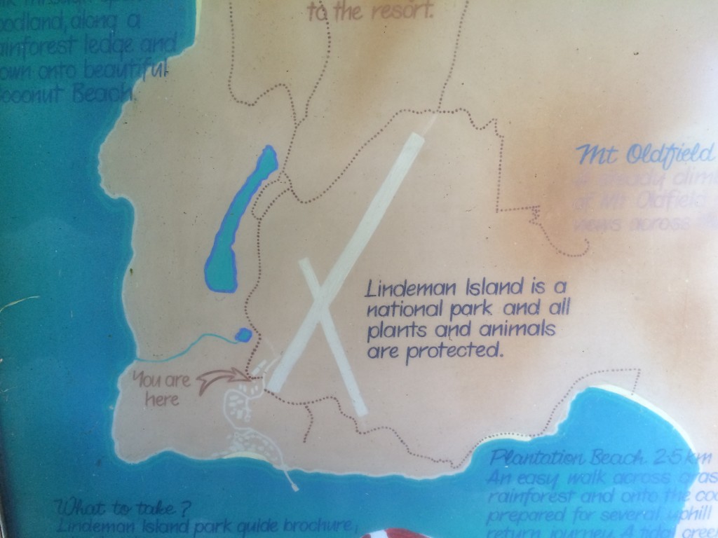 The map of our hike from the closed resort