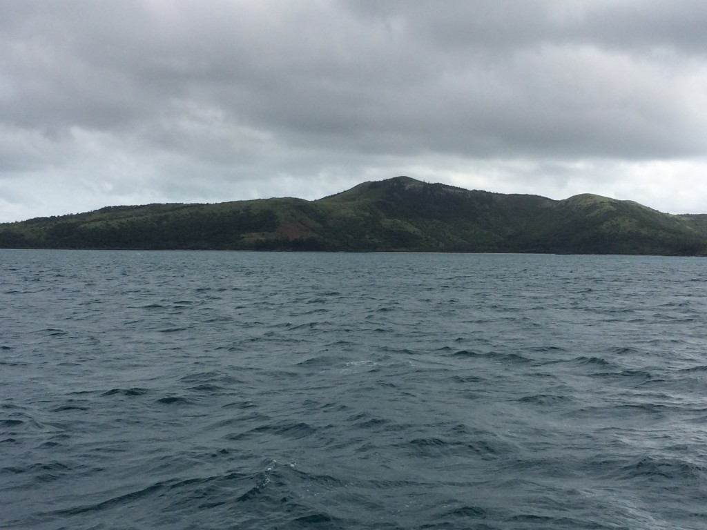 A view of Mt Oldfield as we pass by on our way to Whitehaven beach