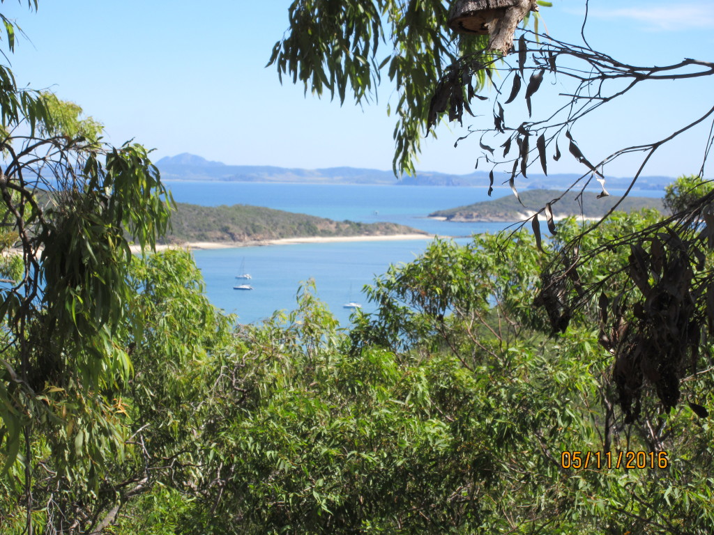 View of the anchorage on Keppel Island