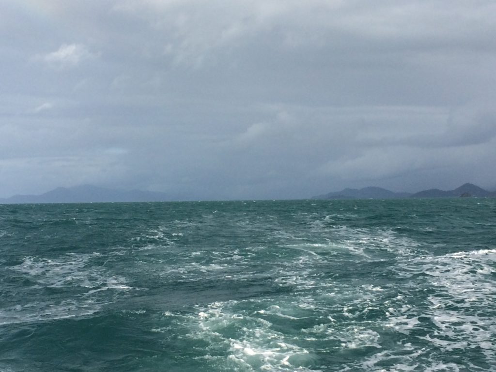 Leaving Yorkey Knob out of Cairns for Lizard Island. notice how dark and stormy!!