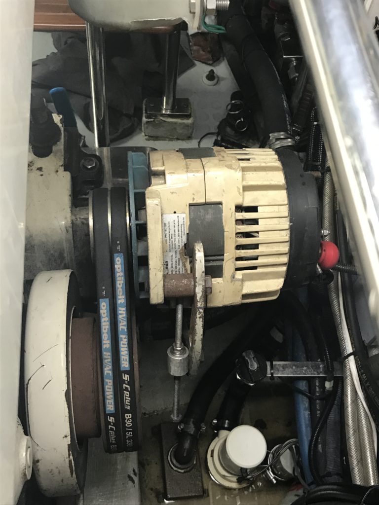 The infamous 300amp Balmar alternator that is a PITA to install